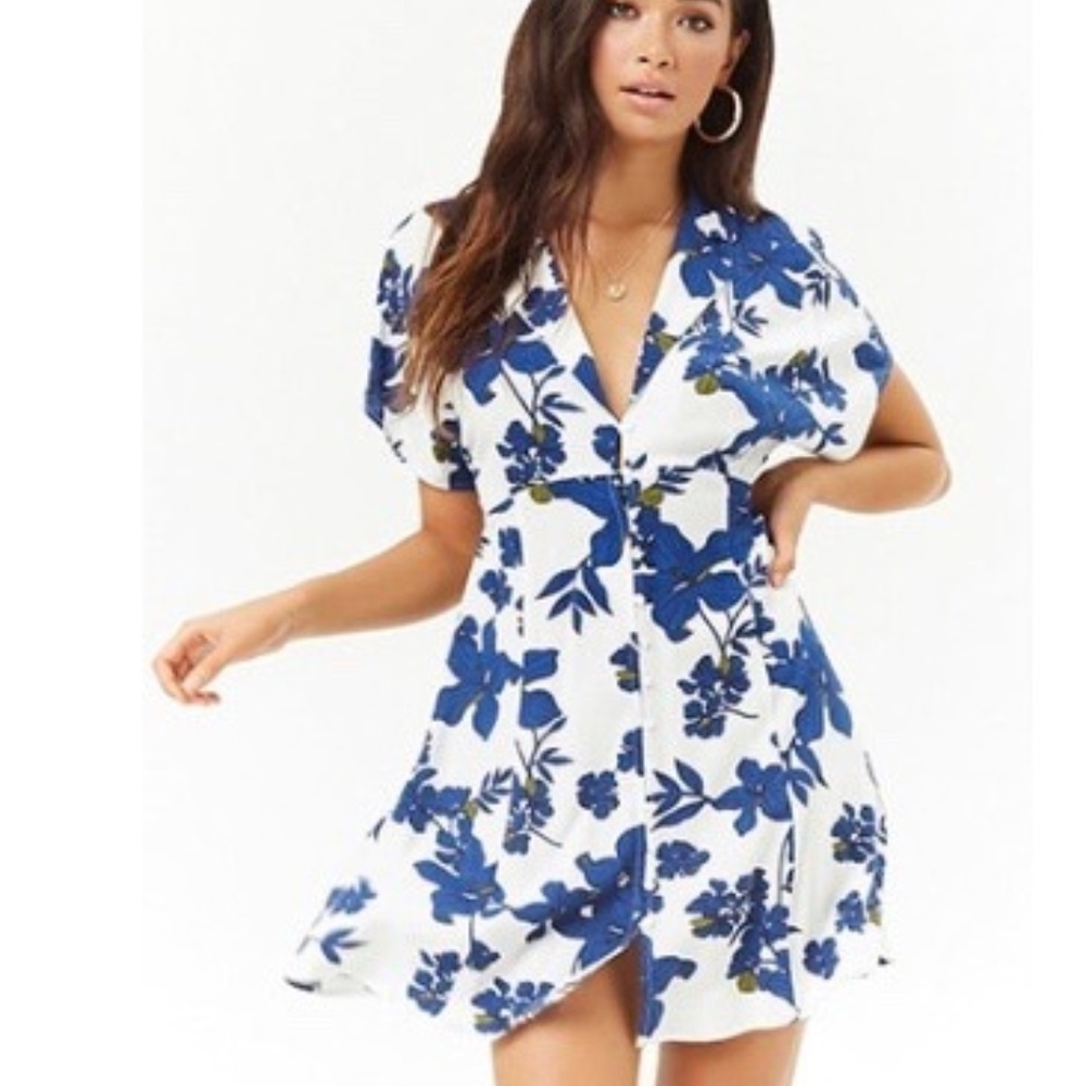 Floral Shirt Dress